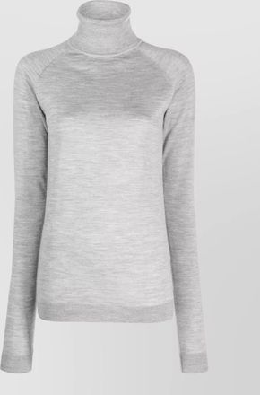 ARMARIUM wool silk cashmere ribbed high neck jumper