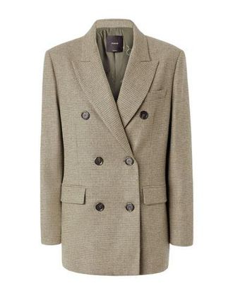 Pinko Oversized double-breasted check blazer