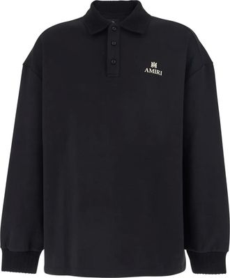 Amiri Poloshirt met logoprint - Zwart