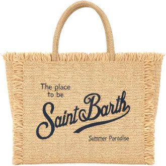 MC2 Saint Barth Tote Bags, female, Yellow, Size: ONE SIZE Colette Straw Hand Bag