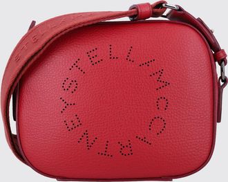 Stella McCartney Mini camera bag in pelle sintetica con logo traforato