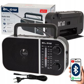 OEM Radio De Cocina 230v Bluetooth Antena Port&aacute;til Usb Sd Funciona Con Pilas