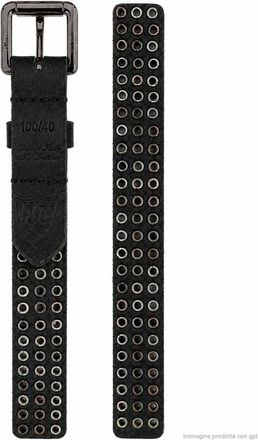 HTC 3000 Studs Riem - Heren - Riemen - Zwart - 100 CM - Leer - Accessoires
