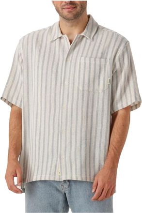 Woodbird Truien & Vesten, Heren, Grijs, XL, Casual Weeve Shirt voor Heren