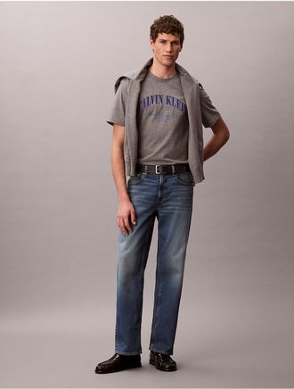 Calvin Klein Jeans Calvin Klein Mens Heritage Classic Terry Relaxed T-Shirt - Medium Grey - 2XL