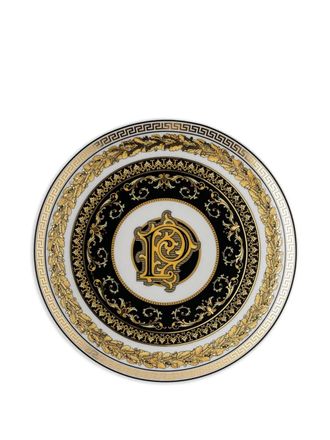 Versace Piatto Virtus Alphabet P (17cm) - Bianco