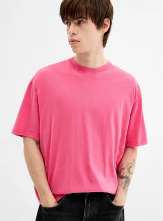 Djab Mens Peachskin washed crew-neck T-shirt DJAB 101 Oversized fit