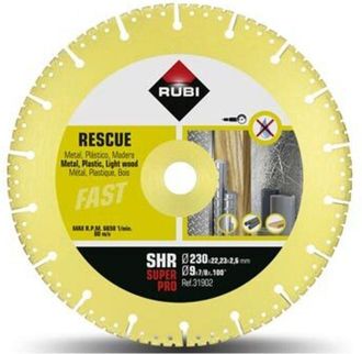 Rubi Disco Diamante Segmentado Multimateriales 230 Mm Superpro - 30902