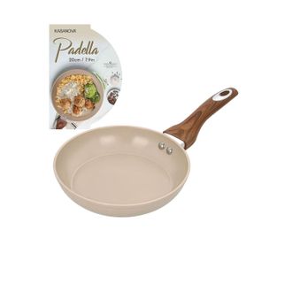 KASANOVA Padella 20 cm in ceramica taupe New Ceramic