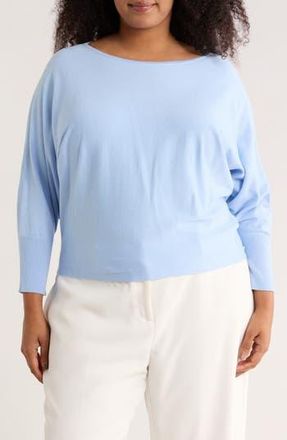 JANE + MERCER Boat Neck Dolman Sleeve Sweater in Blue Bell at Nordstrom Rack, Size 1 X
