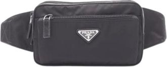 Prada Pre-owned Belt Bags, male, Black, Size: ONE SIZE Pre-owned Vintage Belt Bag