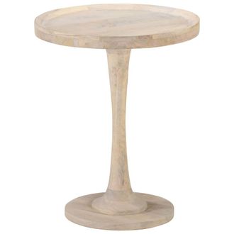 vidaXL Mesa Auxiliar De Madera Maciza De Mango &Oslash;60x75 Cm Vidaxl