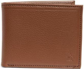 Original Penguin Pebbled Leather Bifold Wallet in Tan at Nordstrom Rack