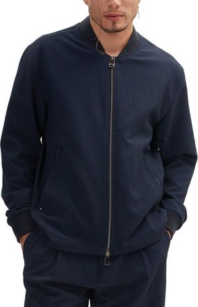 Ron Tomson Waffle Stretch Beach Day Bomber Jacket