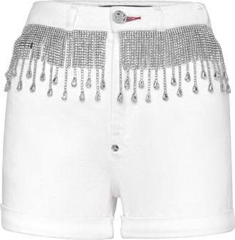 Philipp Plein Hot pants Fringe