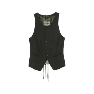 Ziggy Chen Patterned-panel Vest