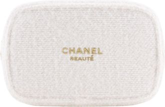 Chanel White Tweed Pouch (Pre-Owned)