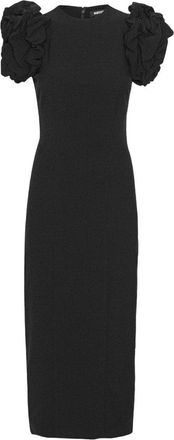 Rotate Crepe Puffy Midi Dress