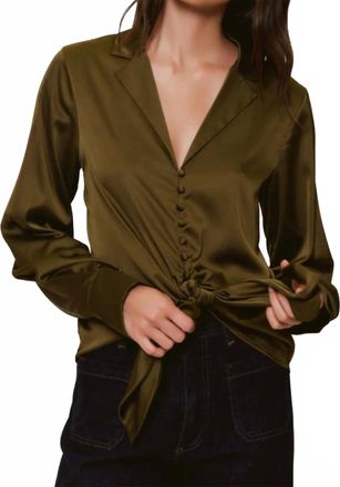Hutch Carys Top In Lush Olive