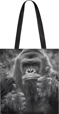 Generic Bigfoot Sasquatch Tote Bag for Women Men Shoulder Bags Purses Pouch Handbags