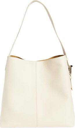 Alexander McQueen T-Bar Sling Leather Tote in Cream/Silver at Nordstrom