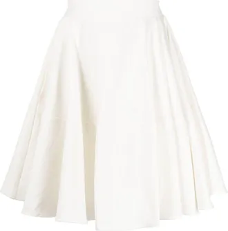 Palmer//harding flared high-waisted skirt - women - Cotton/Cotton - 6 - White