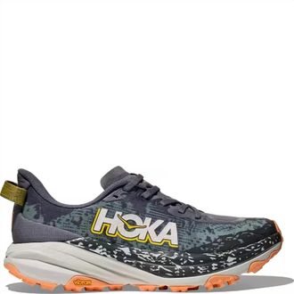 Hoka One One Womens Speedgoat 6 Sneaker In Grey Skies/cosmic Grey