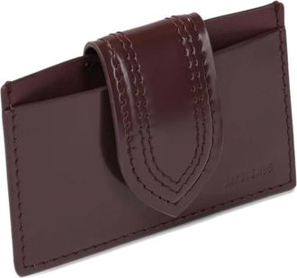 Jacquemus The Bambino stitched tab wallet - women - CALFSKIN/Lambskin - One Size - Brown