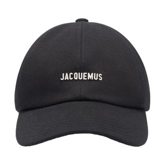 Jacquemus Black Canvas Baseball Hat