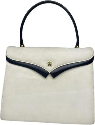 Givenchy Pre-owned Handbag - Dames - Vintage Handtas - Wit - ONE Size - Leer - Vintage