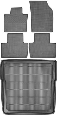 OEM Volvo Xc90 Ii Kombi A Partir De 2015 Set - Alfombrillas De Goma Para Coche + Alfombrilla Para Maletero