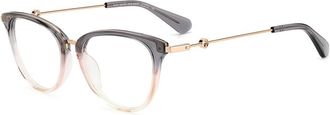 Kate Spade New York Valencia/G Zonnebril Grijs Roze - unisex - Brillen - Grijs - 52 MM - Accessoires