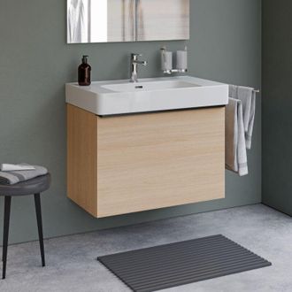 Duravit Duravit - Conjunto De Mueble De Ba&ntilde;o Con Lavabo De Mdf Y Cer&aacute;mica 80x48x54cm - Roble Natural - Sun Roble Natural