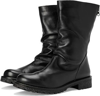 Eric Michael Eric Michael Braga Boots Womens Black Leather Round Toe Hawk2988