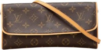 Louis Vuitton Pre-owned Cross Body Bags, female, Brown, Size: ONE SIZE Pre-owned Vintage Canvas Cross Body Bag