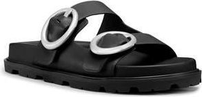 Stuart Weitzman Benni Two-Strap Sandal in Black at Nordstrom Rack, Size 4.5