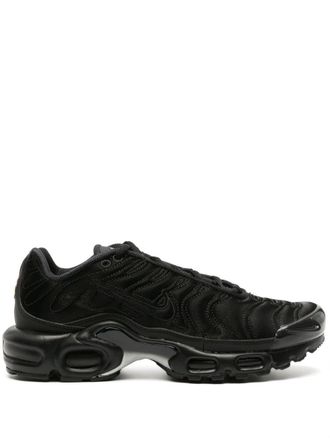 Nike Air Max Plus embroidered-logo sneakers - women - Fabric/Fabric/Rubber - 6.5 - Black