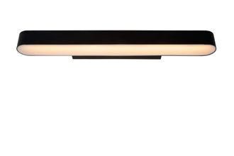 Lucide L&aacute;mpara de pared de vidrio con 1 led integrado, negro