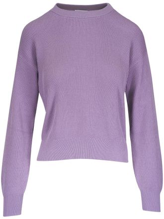 Brunello Cucinelli ribbed sweater - women - Cotton - L - Purple