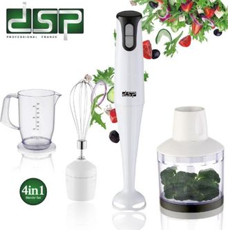 Trade Shop Trade Shop - Mixer A Immersione 2 Velocit&agrave; Robot Da Cucina Sbattitore Mini Tritatutto 300w