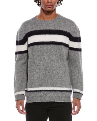 Slowear Slowear Virgin Wool Stripe Crewneck Sweater