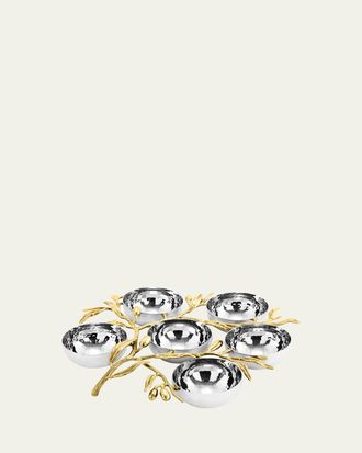 Michael Aram Olive Branch 6-Compartment Serving Plate