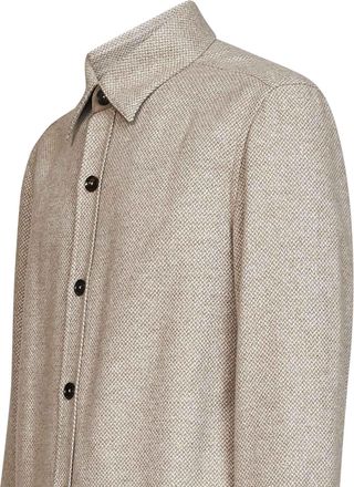 Ermenegildo Zegna Cashmere and Silk Overshirt - Beige