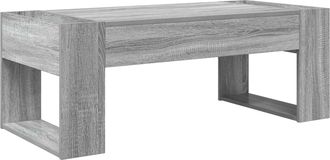 vidaXL Mesa De Caf&eacute; Sonoma Gris 110 X 50 X 41 Cm Madera De Ingenier&iacute;a Vidaxl