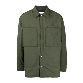 Maison Kitsun&eacute; Stijlvolle Jas voor Mannen - Heren - Zomerjassen - Groen - M - Jassen