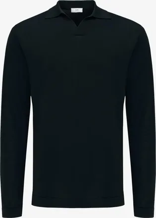 Gentiluomo Longsleeve Buttonless Polo | Donkerblauw