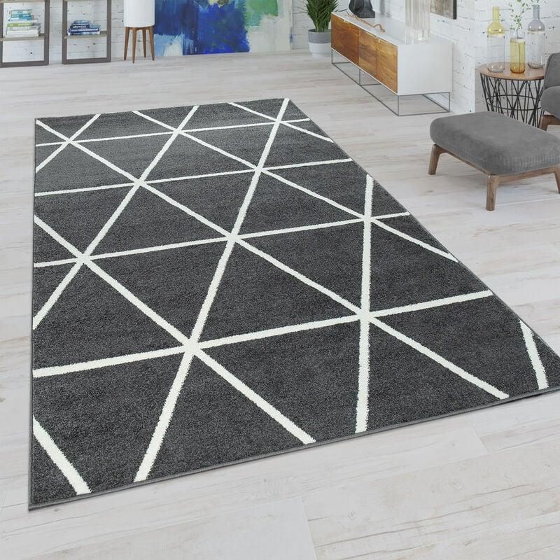 Tapis Poils Longs Shaggy 60x100 Cm - Anthracite - Polypropylène Doux Et Résistant - Pour Salon, Chambre - 3