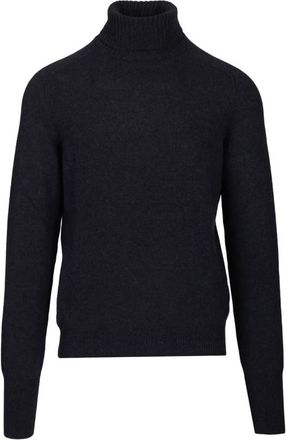 Fedeli Derby Saddler Turtleneck - Heren - Cashmere truien - Blauw - 2XL - Kasjmier - Truien & Vesten