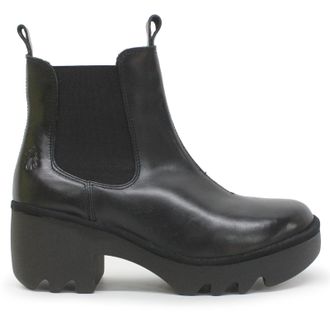 FLY London TRIG514FLY Rug Leather Womens Ankle Boots - Black - Size:UK 5