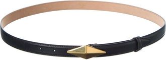 Jimmy Choo London Diamond Clasp Leather Belt